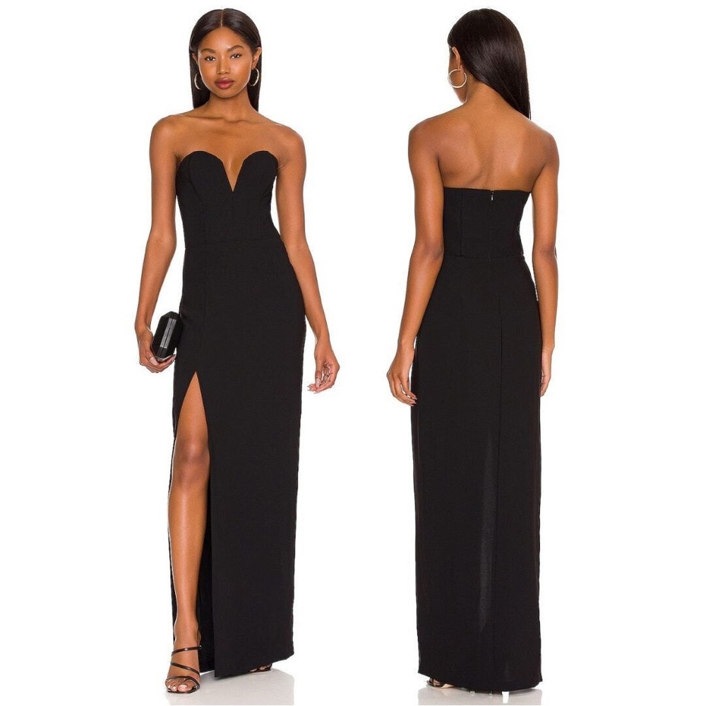 Amanda Uprichard Cherri Gown Black